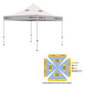 10' x 10' White Rigid Pop-Up Tent Kit, Full-Color, Dynamic Adhesion (10 Locations)